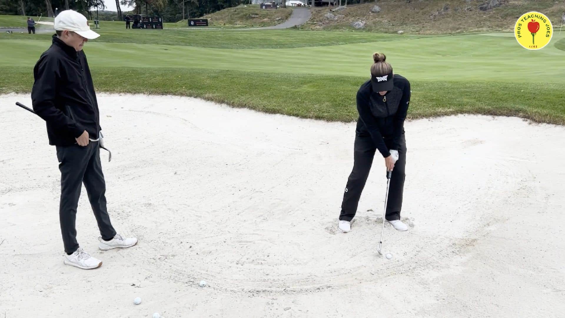How to hit a plugged bunker shot with Brittany Lang