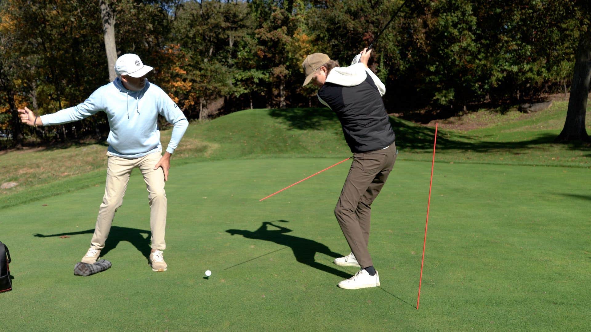 Top 100 Teacher shows how to boost speed using alignment sticks