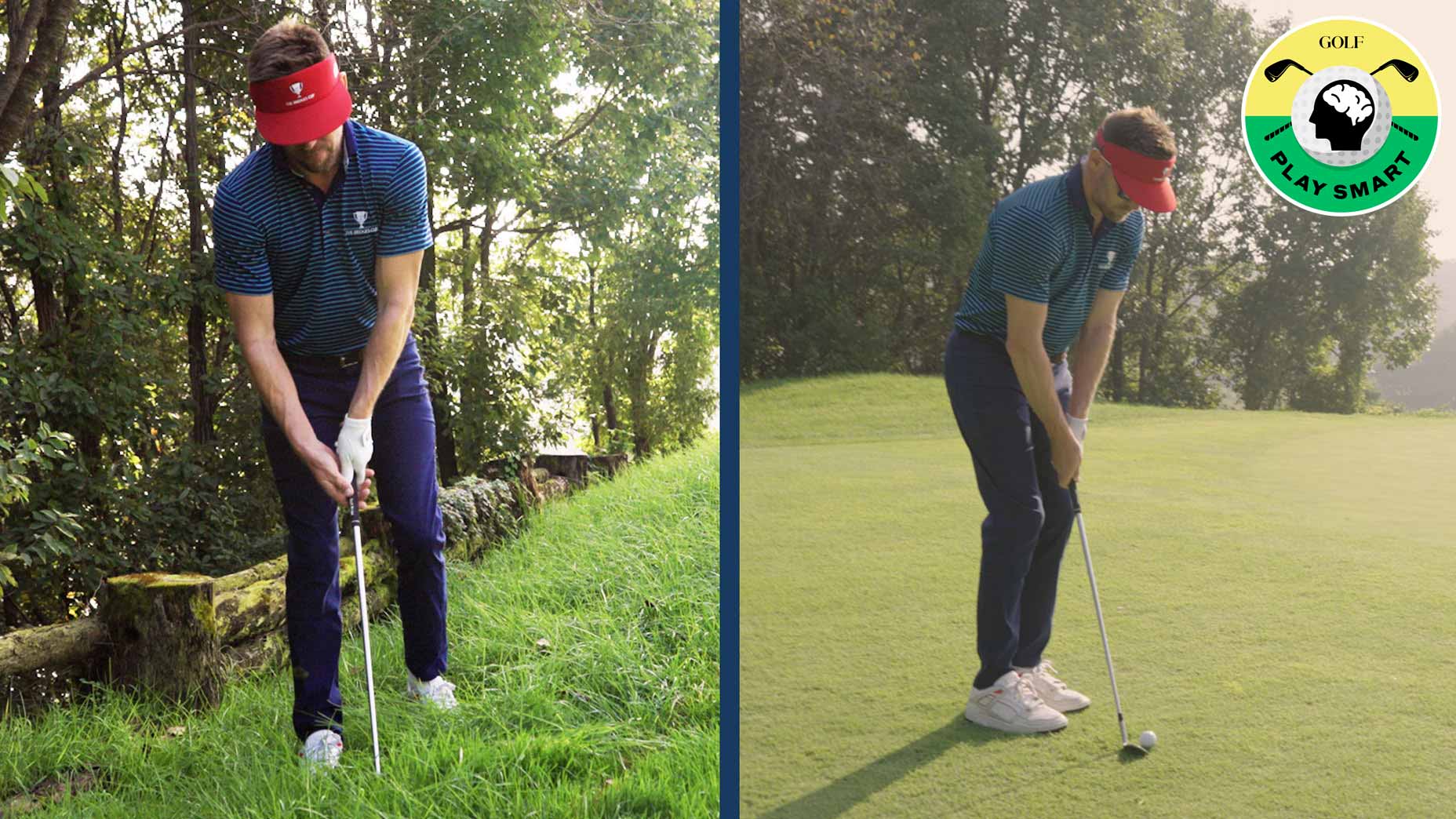 drew stoltz hits chip shots from long and short grass