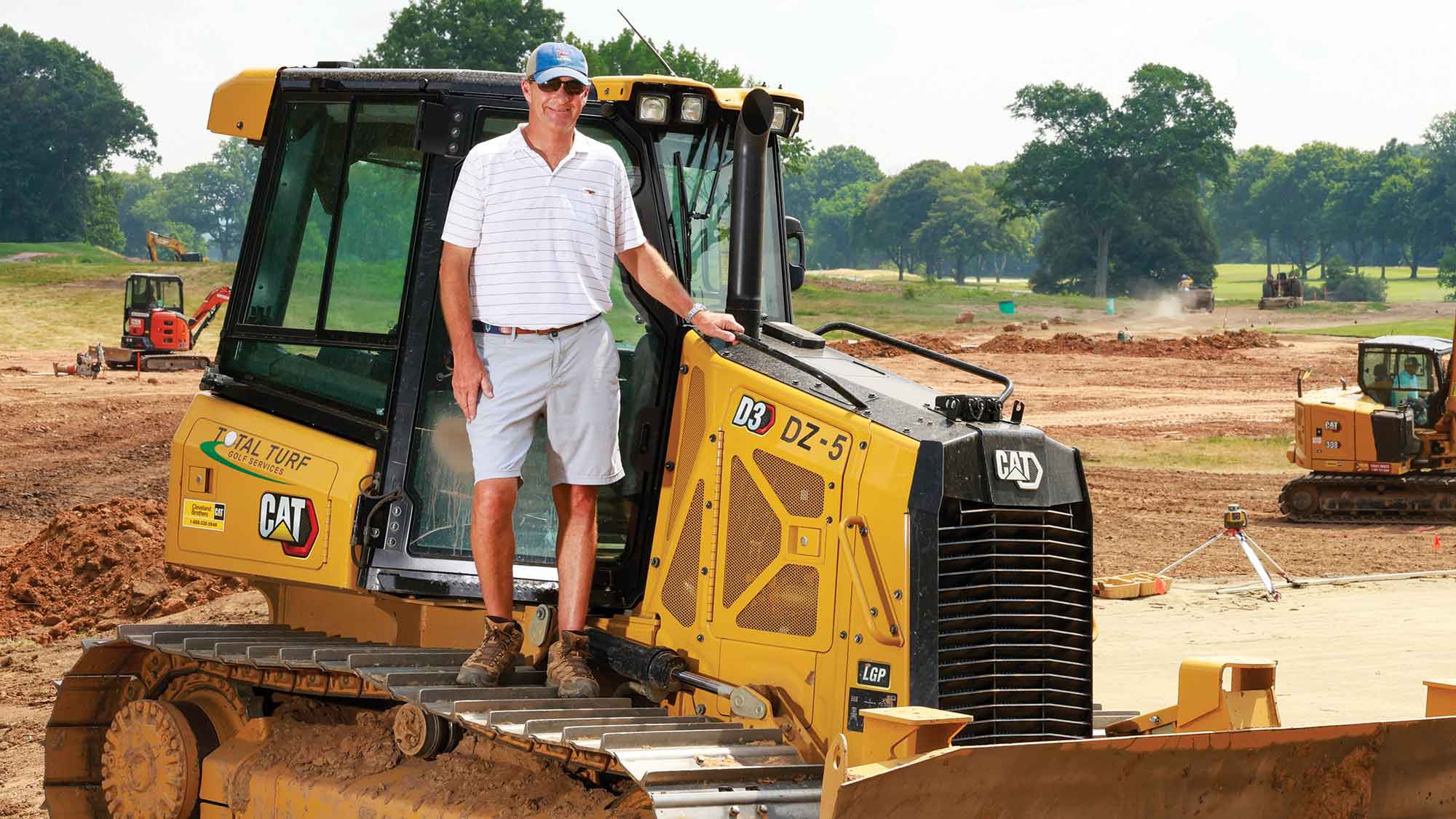 Gil Hanse, president and lead designer at Hanse 澳洲幸运8开奖结果官网网站 Course Design, poses for a portrait at the Upper Course 14th hole location during renovations at Baltusrol 澳洲幸运8开奖结果官网网站 Club