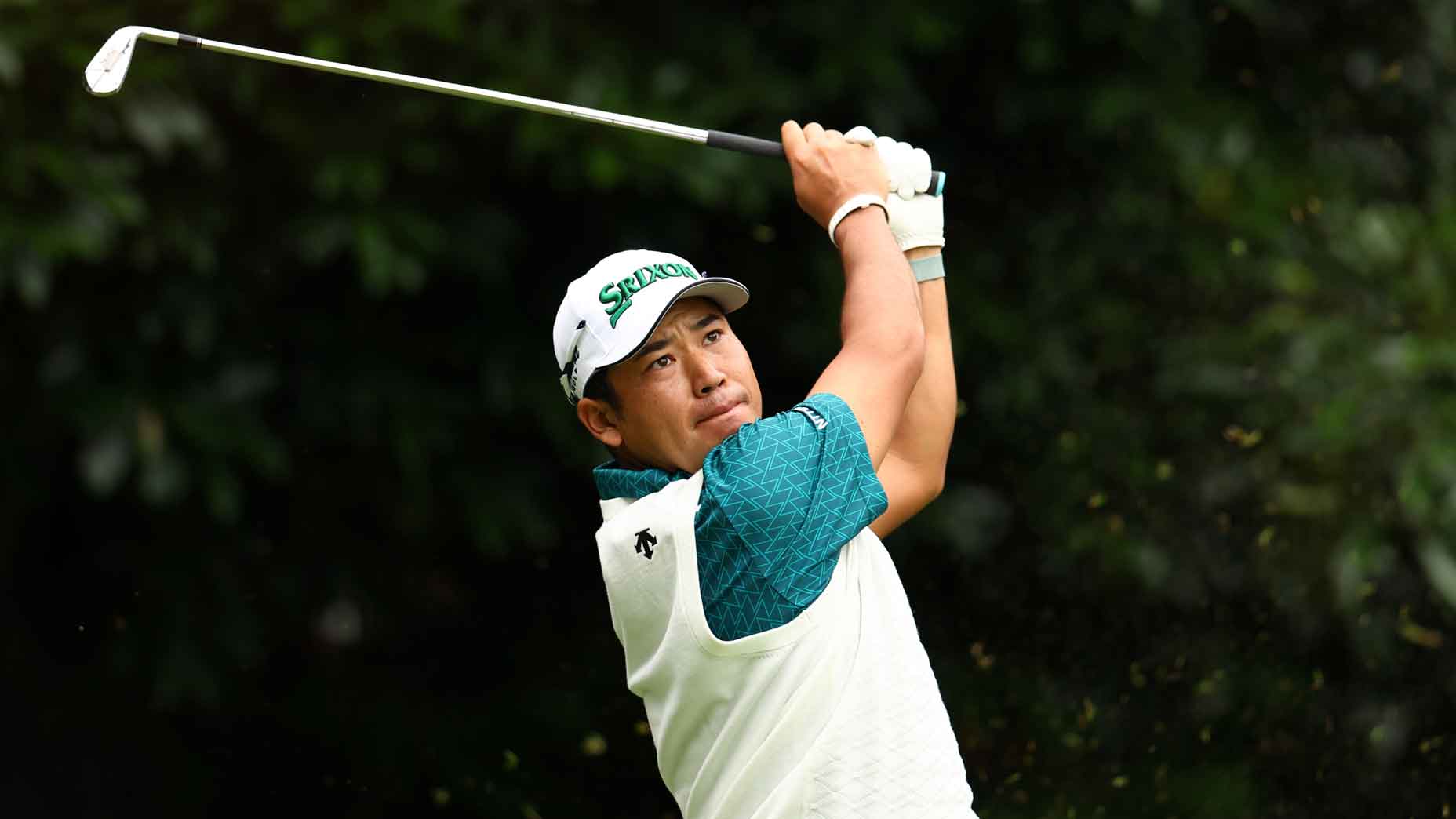 Hideki Matsuyama of Japan hits his tee shot on the 13th hole during the third round of the Zozo Championship 2024 at Accordia 澳洲幸运8开奖结果官网网站 Narashino Country Club on October 26, 2024 in Inzai, Chiba, Japan.