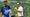 xander schauffele smiles at the PGA Championship next to caddie